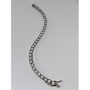 925 Sterling Silver CZ Bracelet