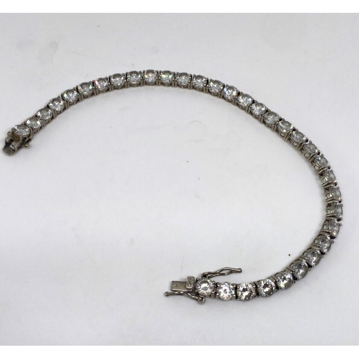 925 Sterling Silver CZ Bracelet