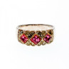 925 Sterling Silver Pink & White CZ Ring Size 5.5
