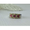 925 Sterling Silver Pink & White CZ Ring Size 5.5