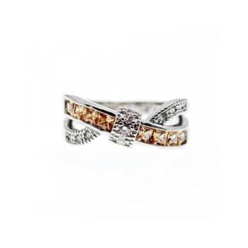 925 Sterling Silver CZ Ring Size 12.5