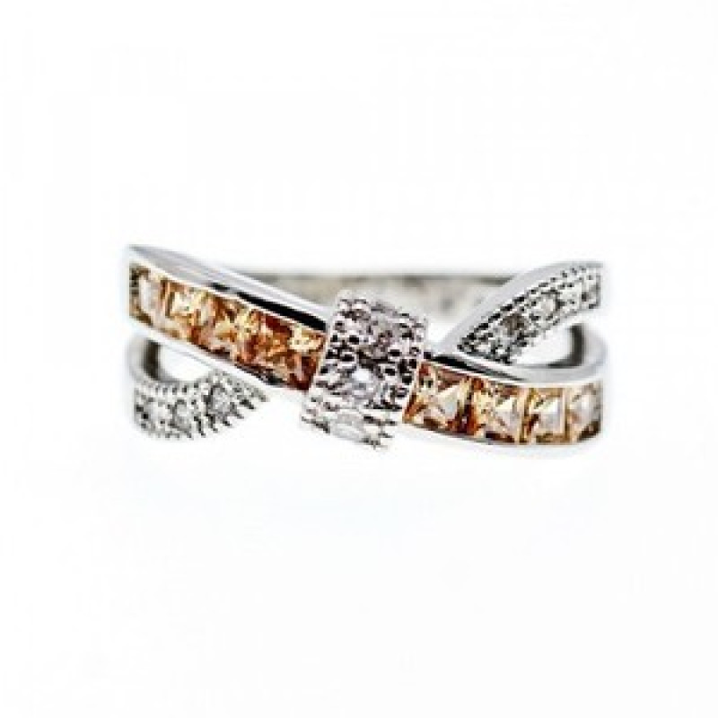 925 Sterling Silver CZ Ring Size 12.5