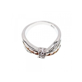 925 Sterling Silver CZ Ring Size 12.5