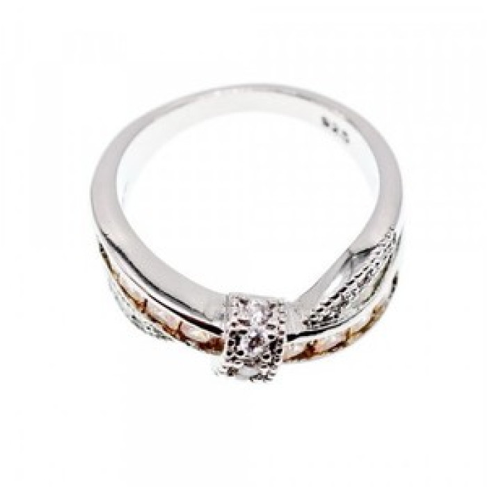 925 Sterling Silver CZ Ring Size 12.5