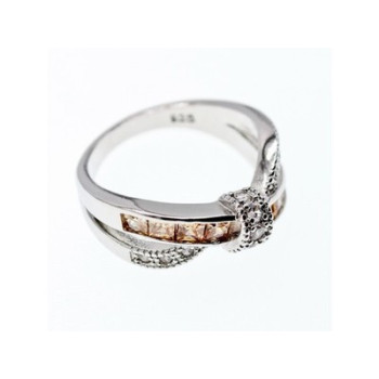 925 Sterling Silver CZ Ring Size 12.5