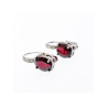 925 Sterling Silver Almandine Earrings