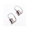 925 Sterling Silver Almandine Earrings