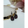 925 Sterling Silver Almandine Earrings
