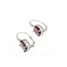 925 Sterling Silver Almandine Earrings