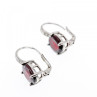 925 Sterling Silver Almandine Earrings