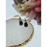 925 Sterling Silver Almandine Earrings