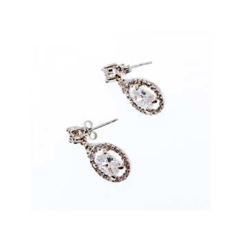 925 Sterling Silver CZ Stud Earrings