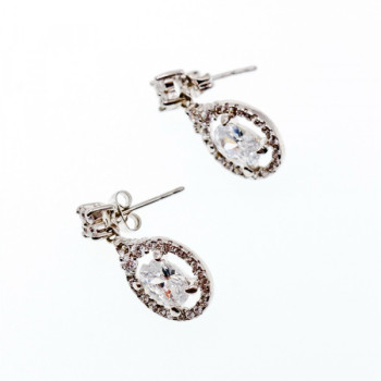 925 Sterling Silver CZ Stud Earrings