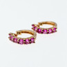 925 Sterling Silver Gold Plated Spinel Earrings