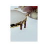 925 Sterling Silver Gold Plated Spinel Earrings
