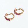 925 Sterling Silver Gold Plated Spinel Earrings