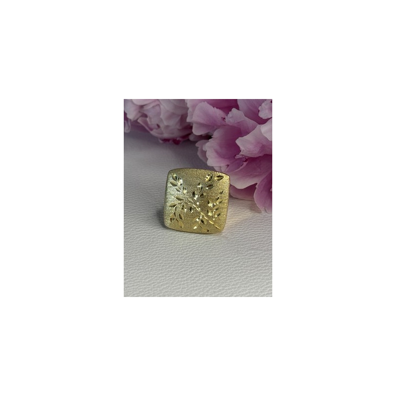 925 Sterling Silver Gold Plated Italy Ring Size 8