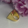 925 Sterling Silver Gold Plated Italy Ring Size 8