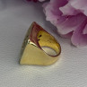 925 Sterling Silver Gold Plated Italy Ring Size 8
