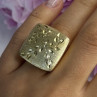 925 Sterling Silver Gold Plated Italy Ring Size 8
