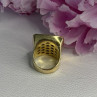 925 Sterling Silver Gold Plated Italy Ring Size 8