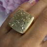 925 Sterling Silver Gold Plated Italy Ring Size 8