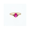 10K YELLOW GOLD STAR SAPPHIRE & DIAMONDS RING SIZE 5.5