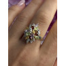 925 Sterling Silver Amethyst Peridot Garnet Topaz Citrine Ring Size 8
