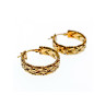925 Sterling Silver Gold Plated Earrings Italy