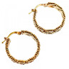 925 Sterling Silver Gold Plated Earrings Italy