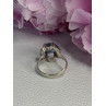 925 Sterling Silver Aquamarine Flower Ring Size 6