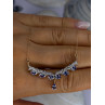 VJL 10K Yellow Gold Tanzanite & Diamond Necklace Length 18 inch