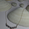 VJL 10K Yellow Gold Tanzanite & Diamond Necklace Length 18 inch