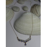 VJL 10K Yellow Gold Tanzanite & Diamond Necklace Length 18 inch