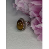 Vintage 925 Sterling Silver Tiger Eye Ring Size 9