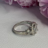 Beautiful 925 Sterling Silver CZ Ring Size 10