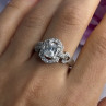 Beautiful 925 Sterling Silver CZ Ring Size 10