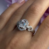 Beautiful 925 Sterling Silver CZ Ring Size 10