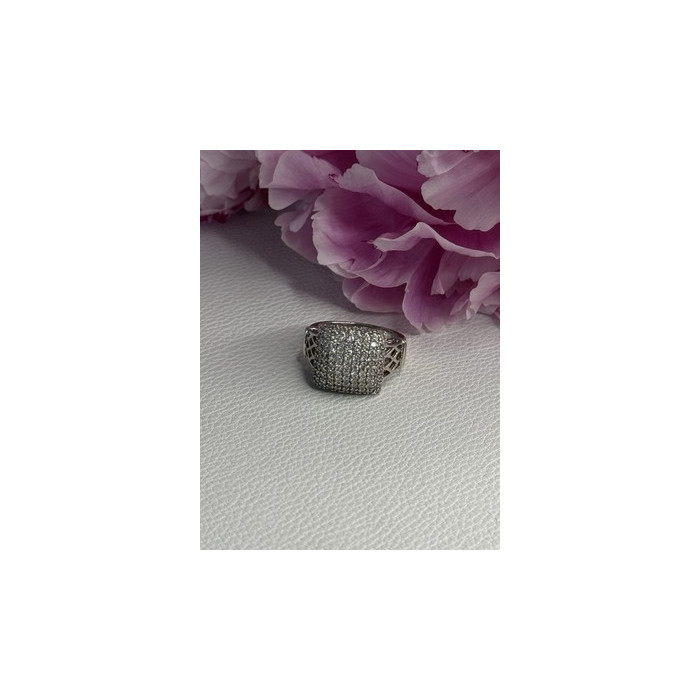 925 Sterling Silver White Sapphire Ring Size 7