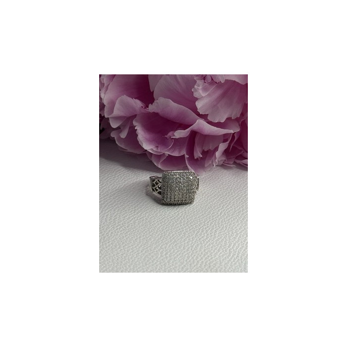 925 Sterling Silver White Sapphire Ring Size 7