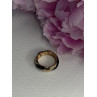 925 Sterling Silver Gold Plated Onyx Ring Size 8