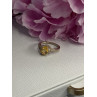 925 Sterling Silver Citrine & Beryl Ring Size 7