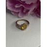 925 Sterling Silver Citrine & Beryl Ring Size 7