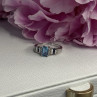 925 Sterling Silver Topaz Sapphire Beryl Ring Size 8