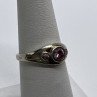 925 Sterling Silver Pink CZ Ring Size 6