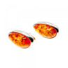 925 Sterling Silver Amber Stud Earrings