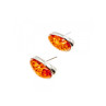 925 Sterling Silver Amber Stud Earrings