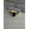 Elegant 10K Yellow Gold Ruby Ring Size 7