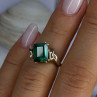 10K Yellow Gold Emerald Ring Size 4
