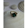 10K Yellow Gold Emerald Ring Size 4